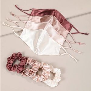 Masks. Face masks. Satin masks.Srunchies. Hair tie